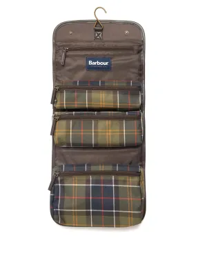 Barbour Tartan Hanging Washbag
